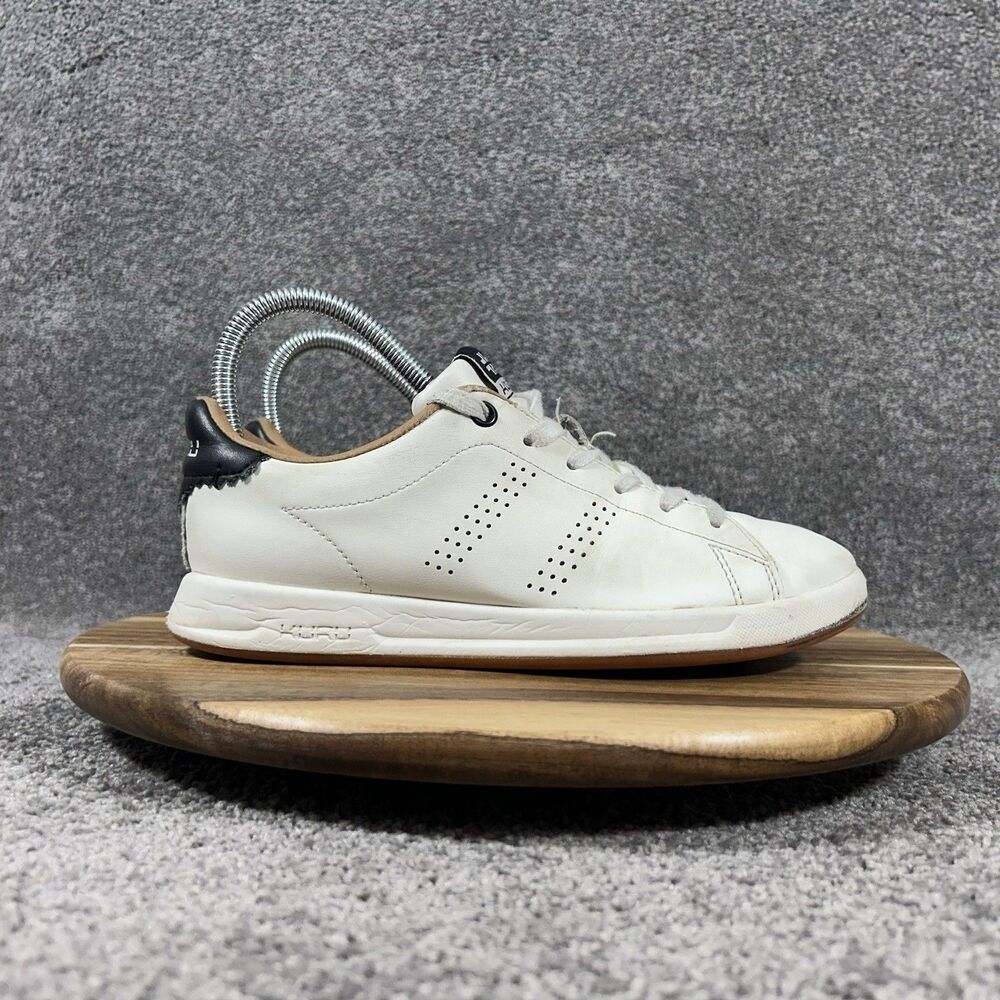 Kuru Roam Classic Women’s Sz 6 White Leather Comfort Casual Athletic Shoes Used